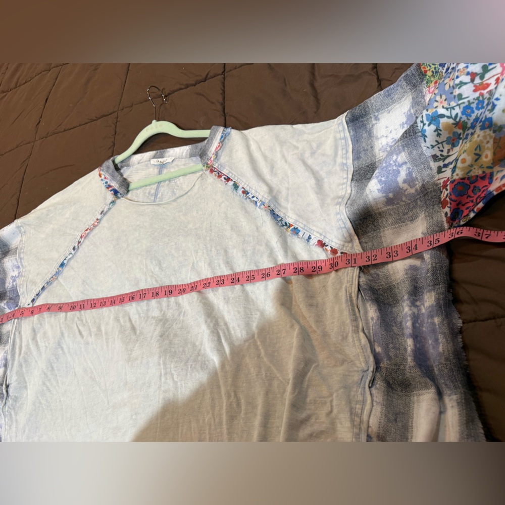 Oli & Hali Light Sage Mixed-Print Boho Pullover - Picture 8 of 9
